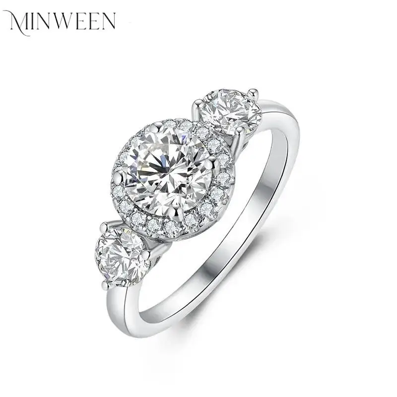 MINWEEN Moissanite Diamond 18K Gold Plated Jewelry Woman Rings For Women Luxury 925 Sterling Silver Ring Wedding Ring
MINWEEN Moissanite Diamond 18K Gold Plated Jewelry Woman Rings For Women Luxury 925 Sterling Silver Ring Wedding Ring