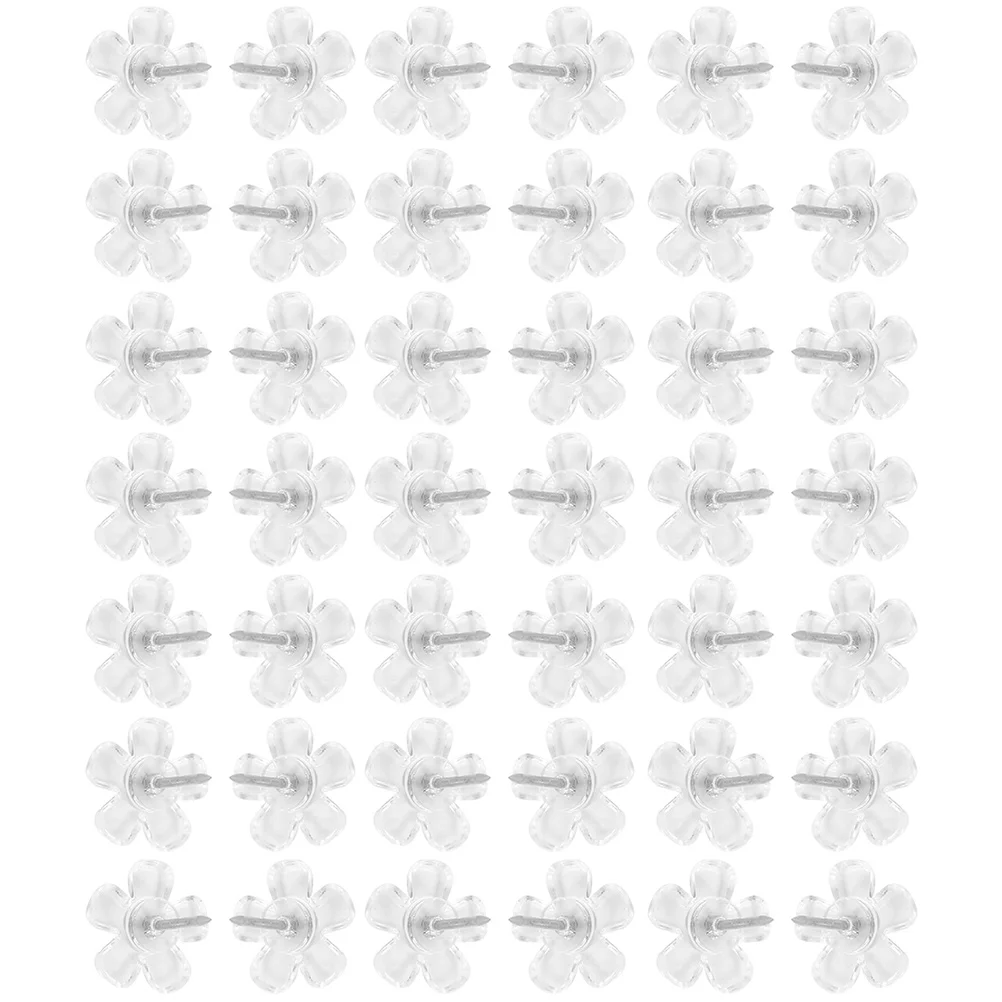 100Pcs Transparent Flower Push Pins Decorative Thumbtacks Multi-Function Office Wall Fixing Supplies
100Pcs Transparent Flower Push Pins Decorative Thumbtacks Multi-Function Office Wall Fixing Supplies