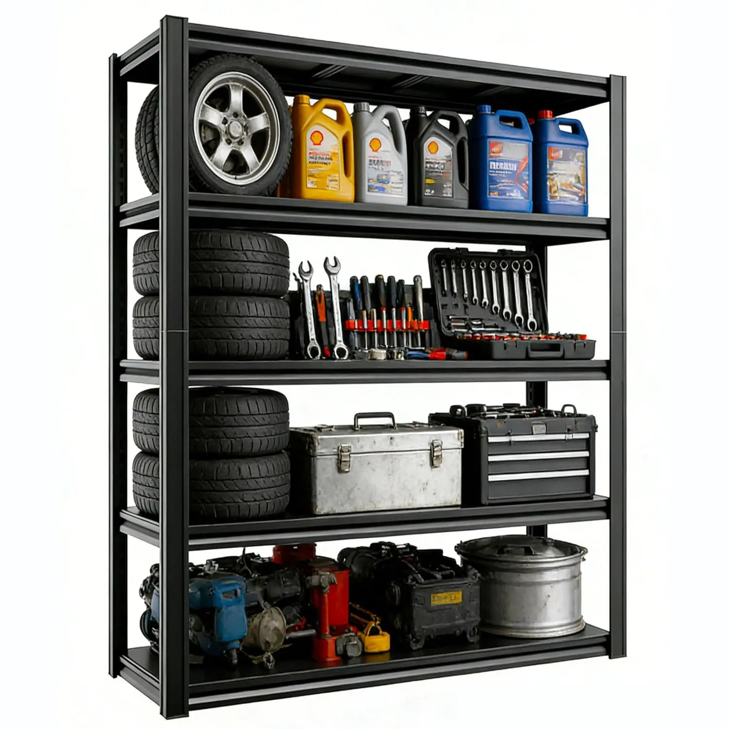 Garage Shelving Unit, Metal Storage Rack, Heavy Duty Garage Shelves, Adjustable Metal Shelves for Garage,, Customized
Garage Shelving Unit, Metal Storage Rack, Heavy Duty Garage Shelves, Adjustable Metal Shelves for Garage,, Customized