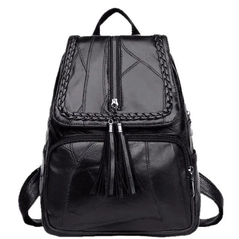 Women's PU Leather Backpack School Bag Classic Black Waterproof Travel Multi-function Shoulder Bag Multi-function Shoulder Bag
Women's PU Leather Backpack School Bag Classic Black Waterproof Travel Multi-function Shoulder Bag Multi-function Shoulder Bag