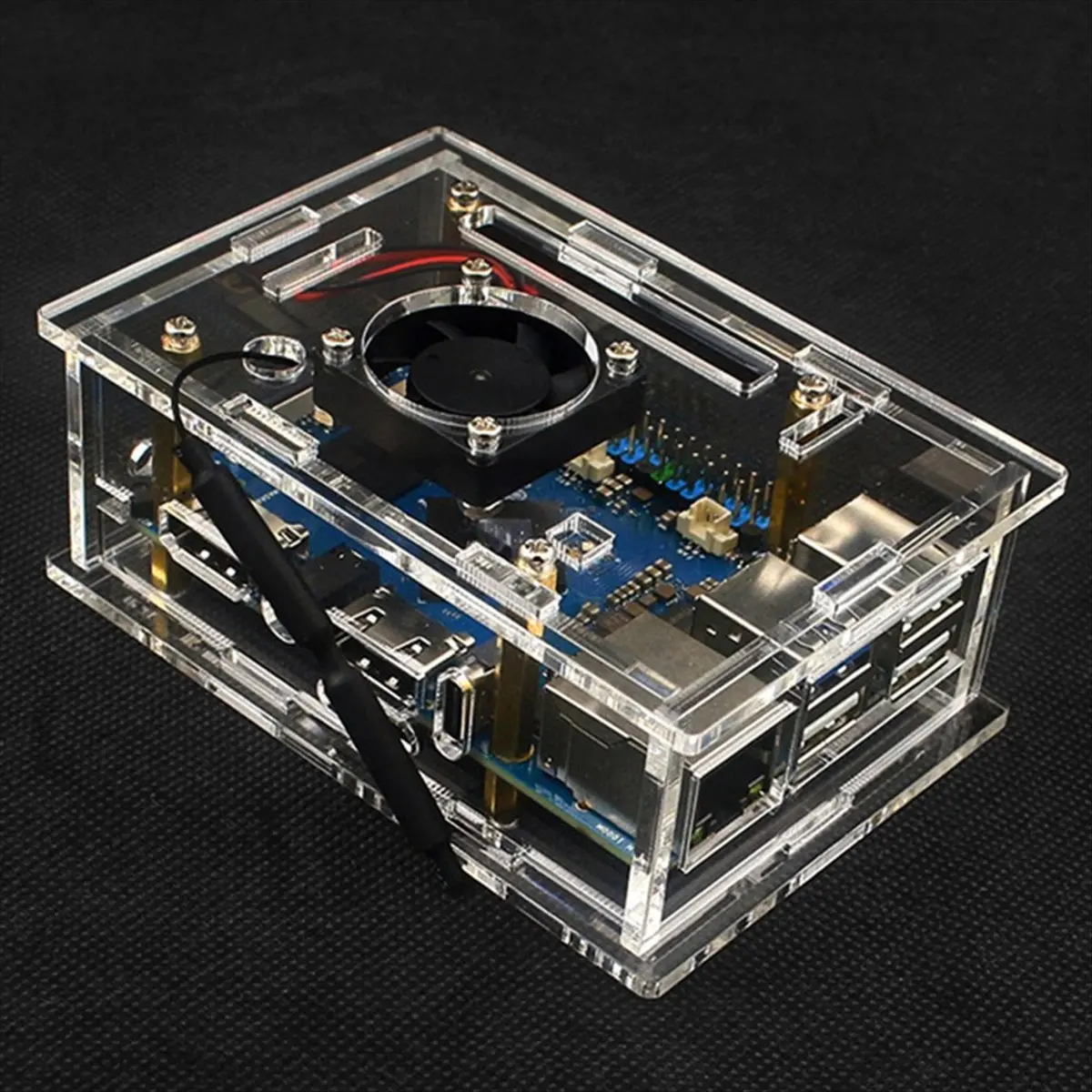(BAAY) Акриловый прозрачный корпус для OrangePi 5 Pro с вентилятором охлаждения и антенной A
(BAAY) Акриловый прозрачный корпус для OrangePi 5 Pro с вентилятором охлаждения и антенной A