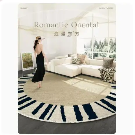 Oriental Romantic Carpet for Living Room and Bedroom, Round Vintage, Thickened Floor Mat, Cream, Home Decor
Oriental Romantic Carpet for Living Room and Bedroom, Round Vintage, Thickened Floor Mat, Cream, Home Decor