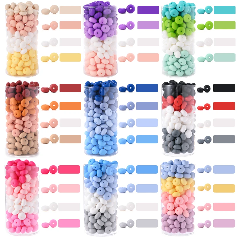 40Pcs 14mm Silicone Teether Chew Beads Colorful Flat Round Silicone Beads For DIY Food Grade Baby Pacifier Chain Jewelry Making
40Pcs 14mm Silicone Teether Chew Beads Colorful Flat Round Silicone Beads For DIY Food Grade Baby Pacifier Chain Jewelry Making