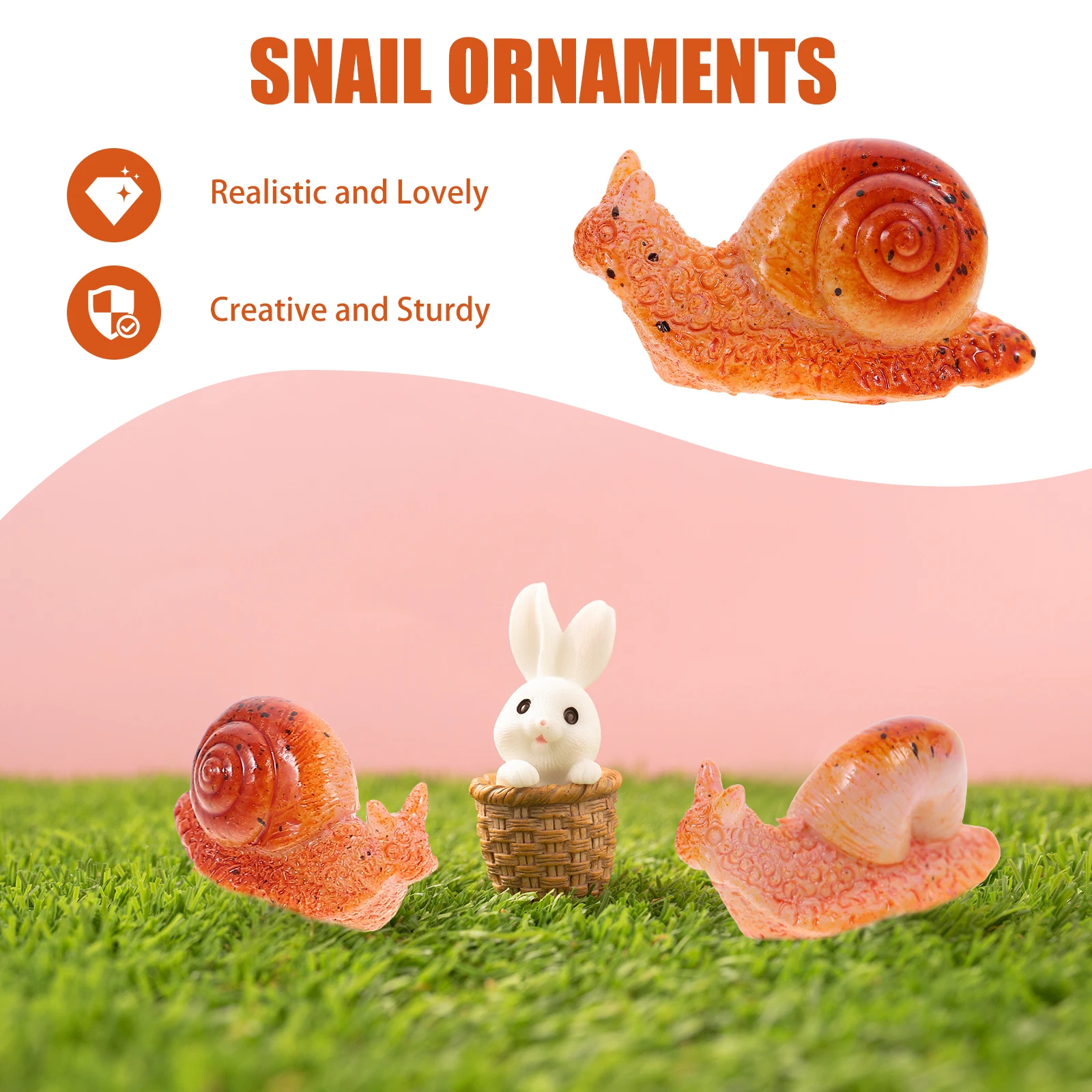 7 Pcs Statuette Snail Decoration Office Garden Resin Adorable Micro Landscape Decors
7 Pcs Statuette Snail Decoration Office Garden Resin Adorable Micro Landscape Decors