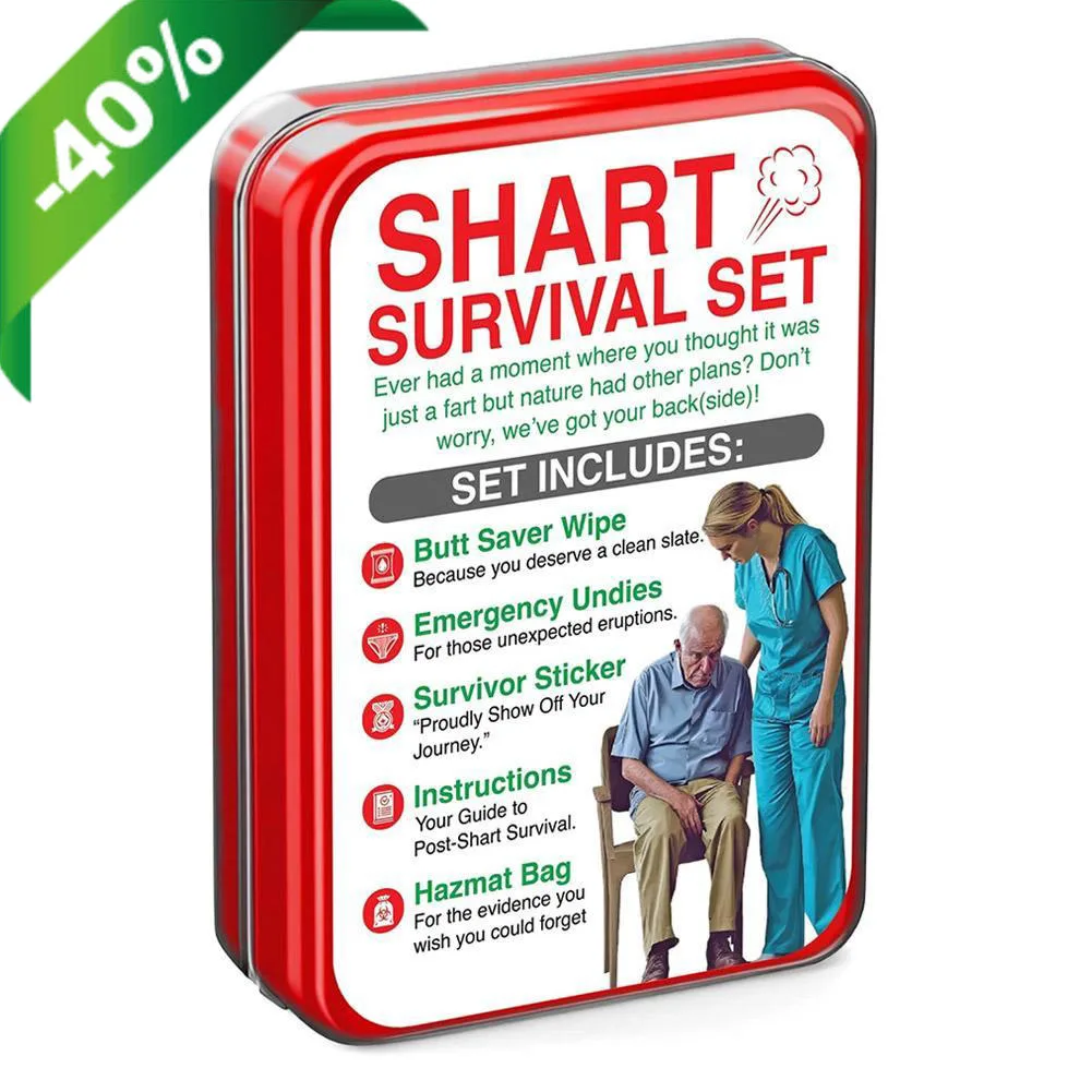Shart Survival Set Funny Gag Gift Boyfriend Gifts Includes Disposable Underwear Hazmat Bag Wet Wipe and More
Shart Survival Set Funny Gag Gift Boyfriend Gifts Includes Disposable Underwear Hazmat Bag Wet Wipe and More