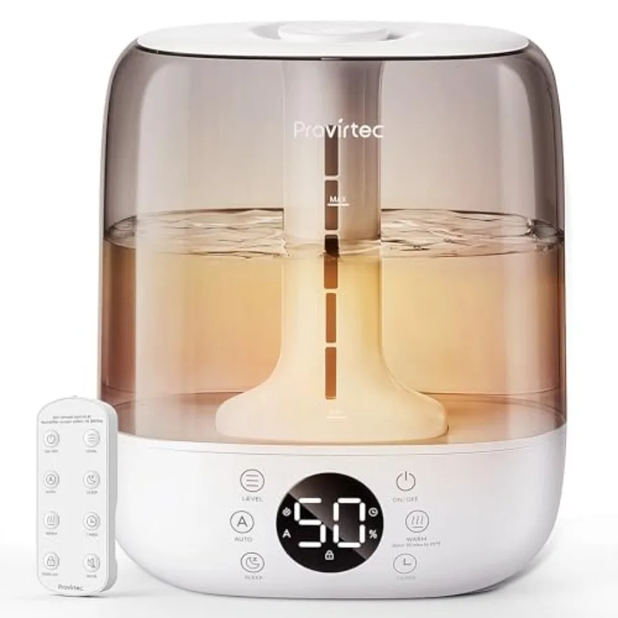 Large Room 6L Self-Cleaning Humidifier, ABS Plastic, White, Warm Cool Mist with No-Leak Top Fill, 60H Runtime, Quiet Ultrasonic
Large Room 6L Self-Cleaning Humidifier, ABS Plastic, White, Warm Cool Mist with No-Leak Top Fill, 60H Runtime, Quiet Ultrasonic