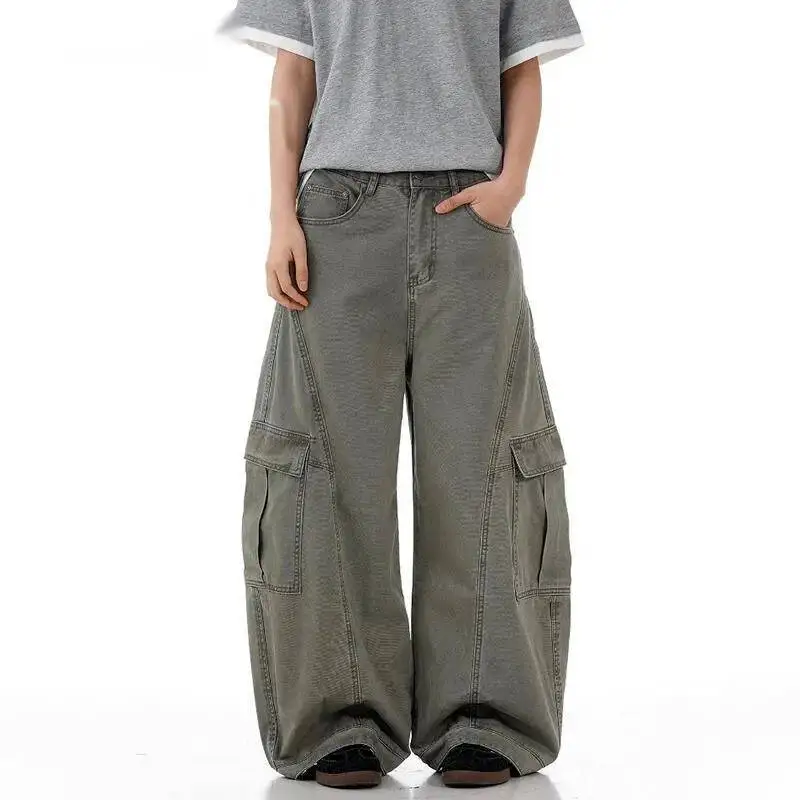 High Street Men's Cargo Pants Solid Color Casual Vintage Lager Pocket Trousers Wide Leg Loose Deconstruction Bottom 9X40XE
High Street Men's Cargo Pants Solid Color Casual Vintage Lager Pocket Trousers Wide Leg Loose Deconstruction Bottom 9X40XE