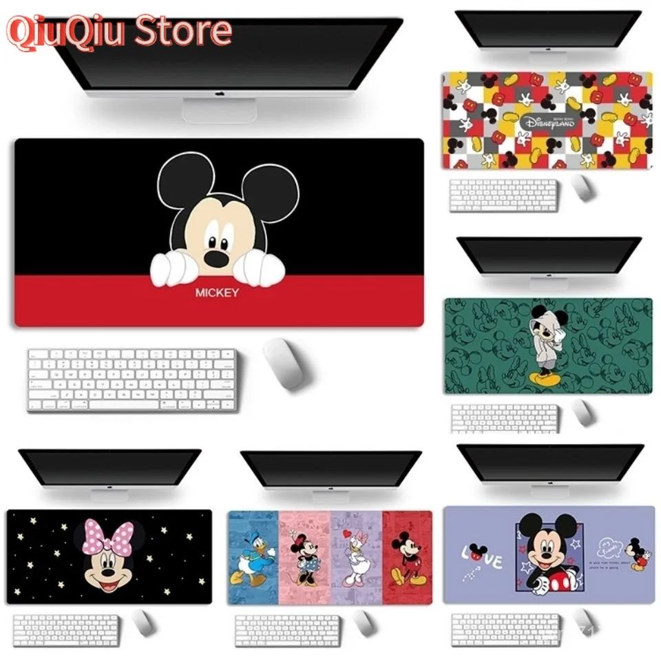Милые игровые наручные часы с рисунком Микки и Минни Диснея, большой игровой коврик для мыши, клавиатура, нескользящий настольный коврик для мыши
Милые игровые наручные часы с рисунком Микки и Минни Диснея, большой игровой коврик для мыши, клавиатура, нескользящий настольный коврик для мыши