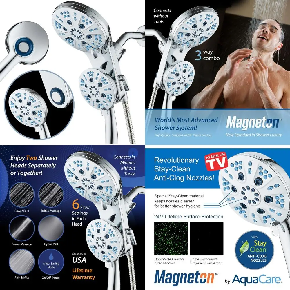 Роскошная душевая система с 48 функциями, 3 режимами, магнитной подставкой, гигантской лейкой и ручным душем, шлангом из нержавеющей стали 1,8 м, полностью хромированная отделка
Роскошная душевая система с 48 функциями, 3 режимами, магнитной подставкой, гигантской лейкой и ручным душем, шлангом из нержавеющей стали 1,8 м, полностью хромированная отделка