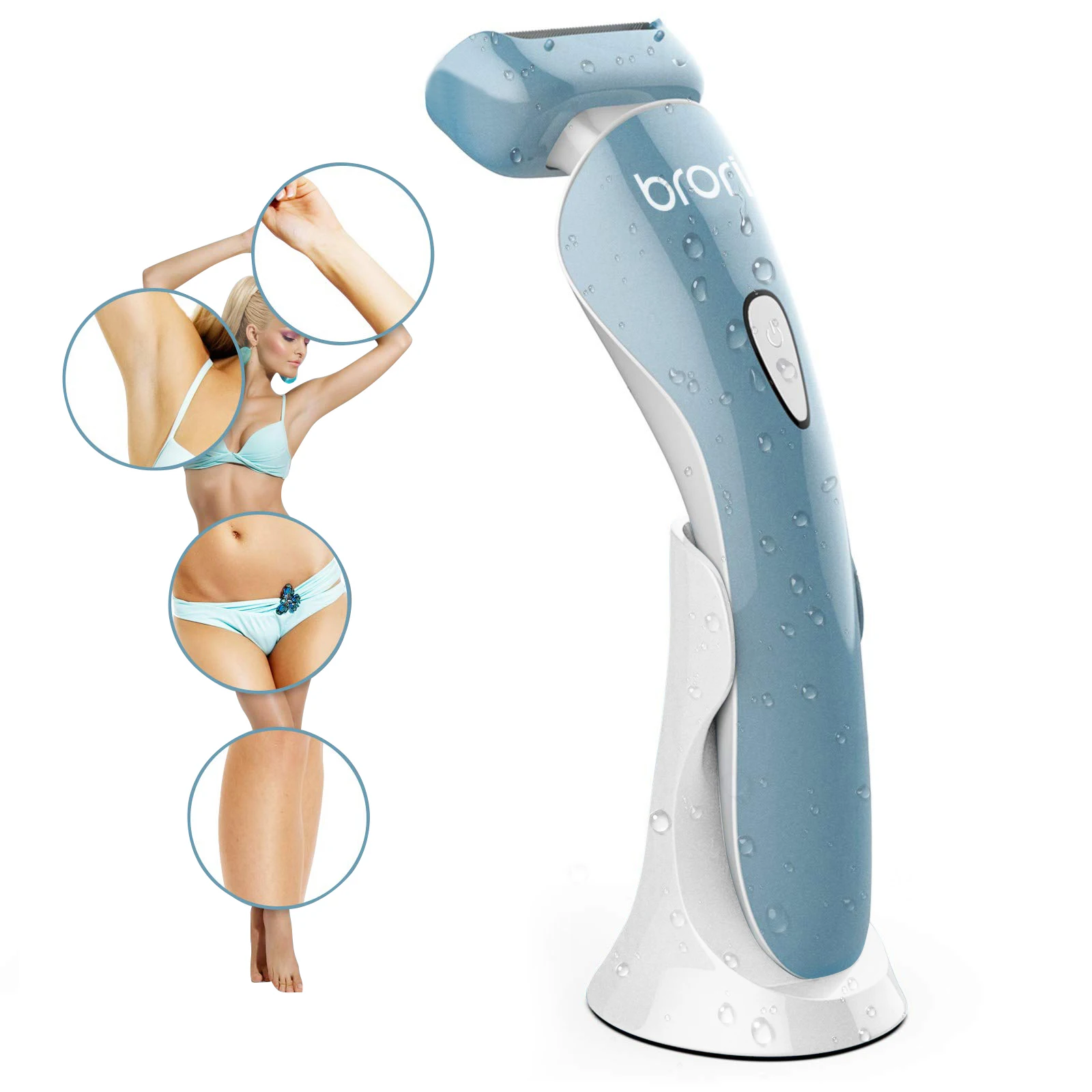 Brori Electric Razor Bikini Trimmer - Women's Body Hair Removal Epilator Washable Tool for Legs Underarms Hair Removal IPX7
Brori Electric Razor Bikini Trimmer - Women's Body Hair Removal Epilator Washable Tool for Legs Underarms Hair Removal IPX7