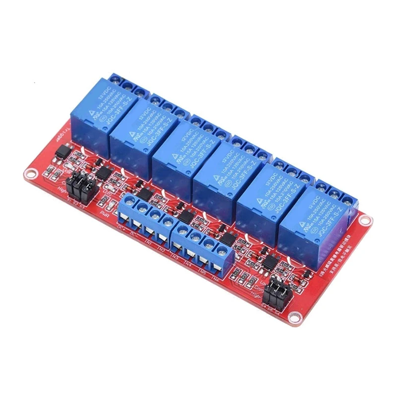 2 шт. релейный модуль с оптопарой, триггер высокого/низкого уровня для Arduino (12 В, реле, 6 каналов)
2 шт. релейный модуль с оптопарой, триггер высокого/низкого уровня для Arduino (12 В, реле, 6 каналов)