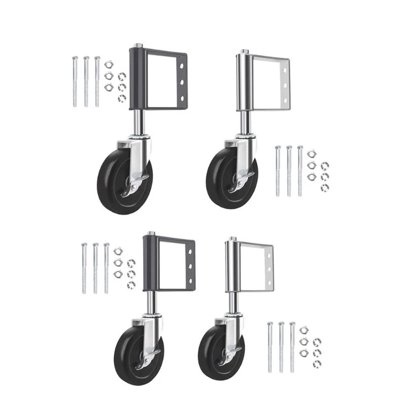 Multipurpose Gate Wheel with Wide Brackets and 360 Degree Swivels Designs for Enhances Mobilities on Rough Ground
Multipurpose Gate Wheel with Wide Brackets and 360 Degree Swivels Designs for Enhances Mobilities on Rough Ground