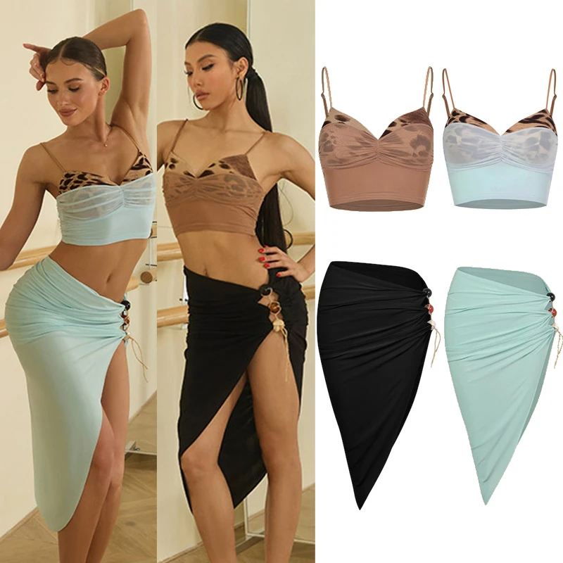 ZYM Latin Dance Costume Women Mesh Bra Short Tops Slit Skirt Tango Rumba Dance Practice Clothes Latin Performance Wear DNV27297
ZYM Latin Dance Costume Women Mesh Bra Short Tops Slit Skirt Tango Rumba Dance Practice Clothes Latin Performance Wear DNV27297