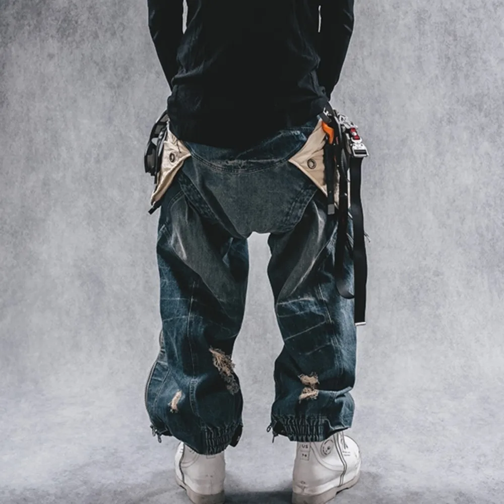 Niche Pu Shuai Jeans Men's Autumn and Winter Fashion Brand Straight Design Stitching Patch Ripped Leisure Trousers
Niche Pu Shuai Jeans Men's Autumn and Winter Fashion Brand Straight Design Stitching Patch Ripped Leisure Trousers