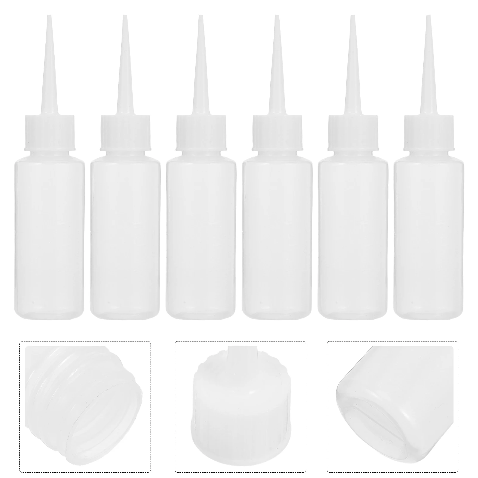 6pcs 50ml Refillable Squeeze Bottles Plastic Pointed Mouth Beauty Seam Dispensing PE Travel Lightweight Reusable
6pcs 50ml Refillable Squeeze Bottles Plastic Pointed Mouth Beauty Seam Dispensing PE Travel Lightweight Reusable
