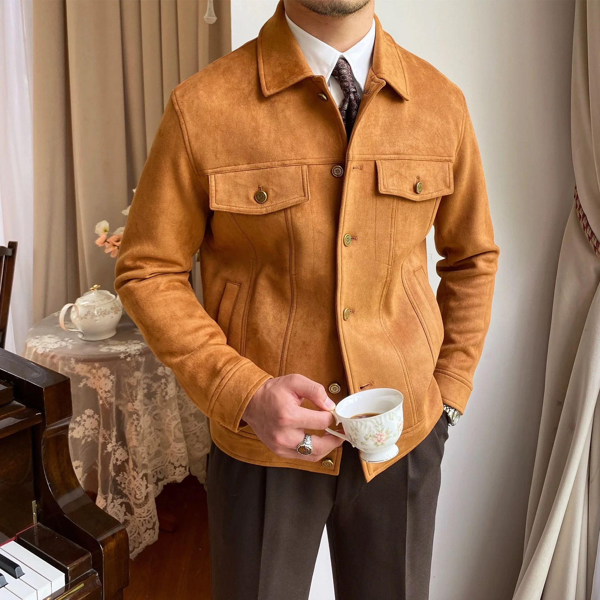 2025 New Suede Solid Color Casual Jacket, Versatile and Stylish Men's Lapel Jacket
2025 New Suede Solid Color Casual Jacket, Versatile and Stylish Men's Lapel Jacket