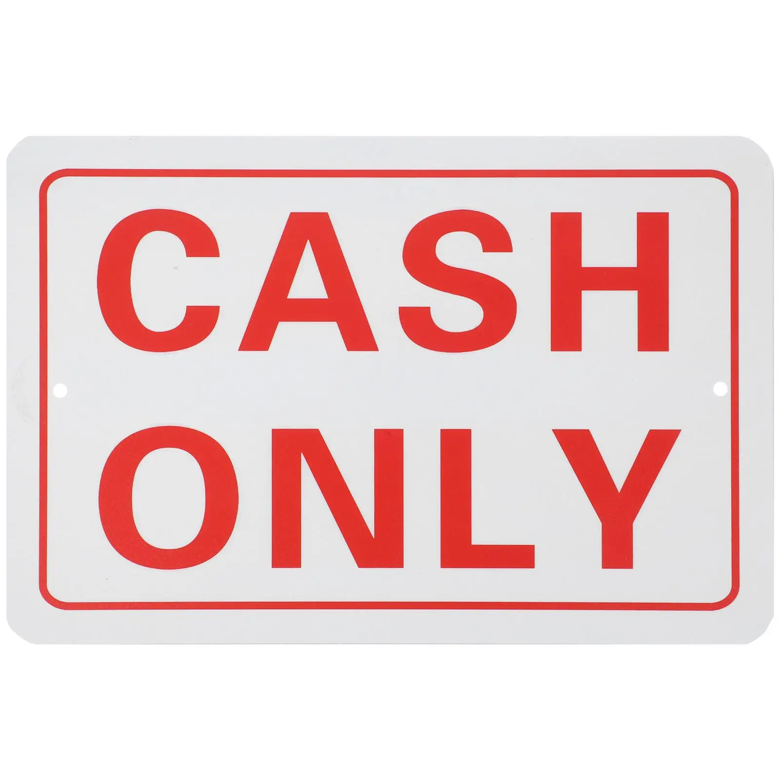 Sign 8x12 Aluminum Cash Sign for Business No Checks Credit Debit Cards Retail Store Office Use
Sign 8x12 Aluminum Cash Sign for Business No Checks Credit Debit Cards Retail Store Office Use