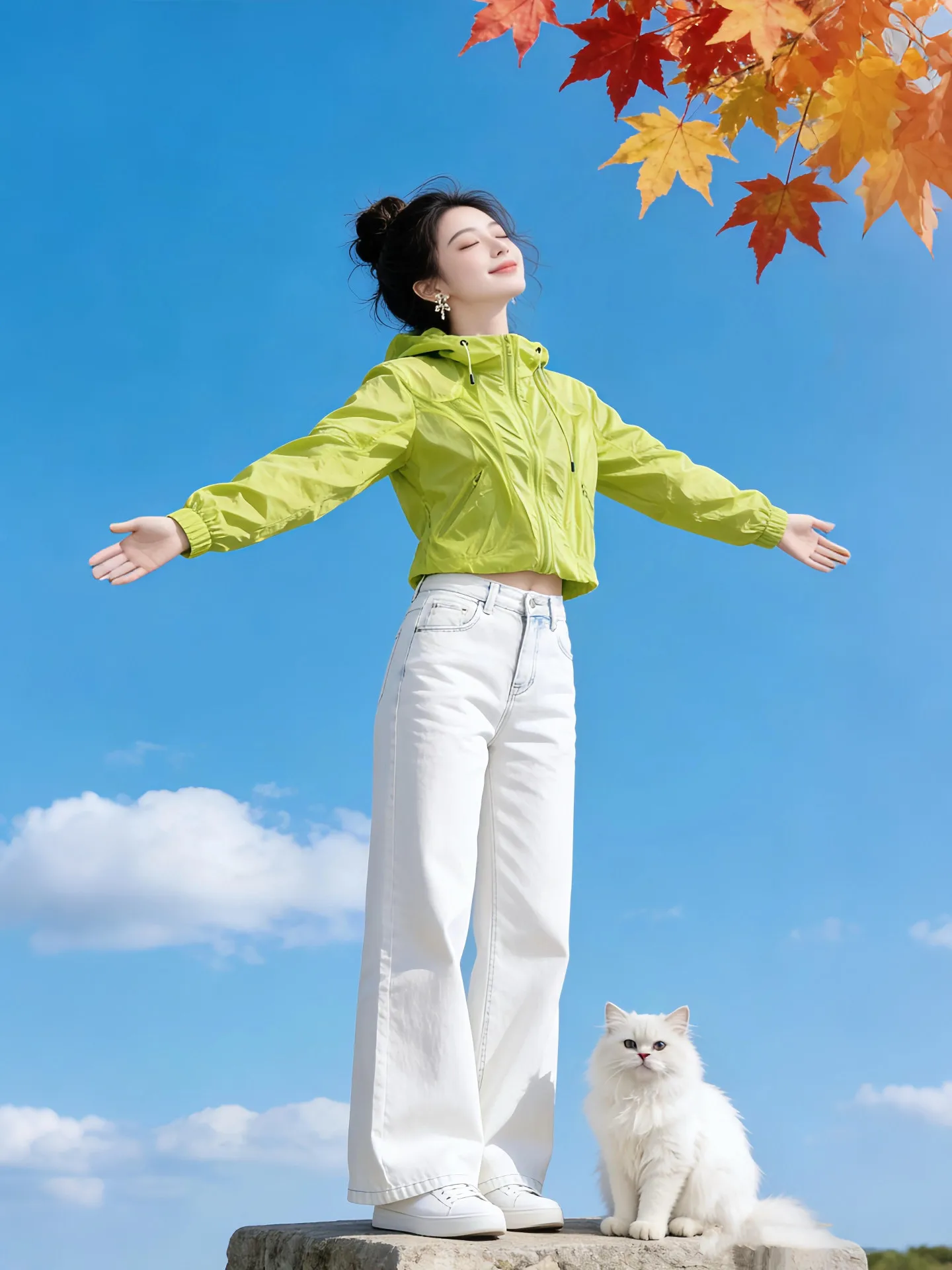 Spring Summer Fluorescent Green Fashionable All-Match Sun Protection Slimming Commuting Lightweight Breathable Short Hooded S...
Spring Summer Fluorescent Green Fashionable All-Match Sun Protection Slimming Commuting Lightweight Breathable Short Hooded S...