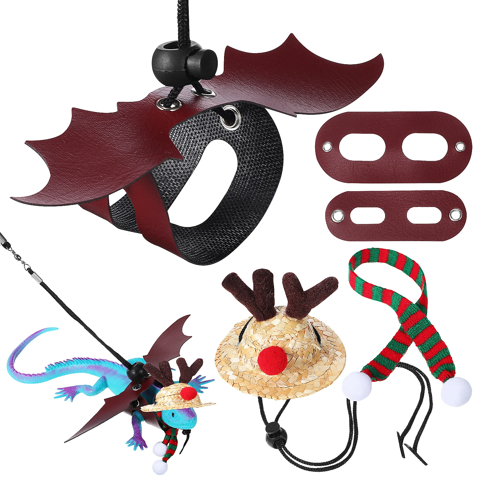 Christmas Lizard Bearded Dragon Harness Leash Hat Scarf Reptile Costume S M Bearded Dragon Leash And Harness Set L Size Pet
Christmas Lizard Bearded Dragon Harness Leash Hat Scarf Reptile Costume S M Bearded Dragon Leash And Harness Set L Size Pet
