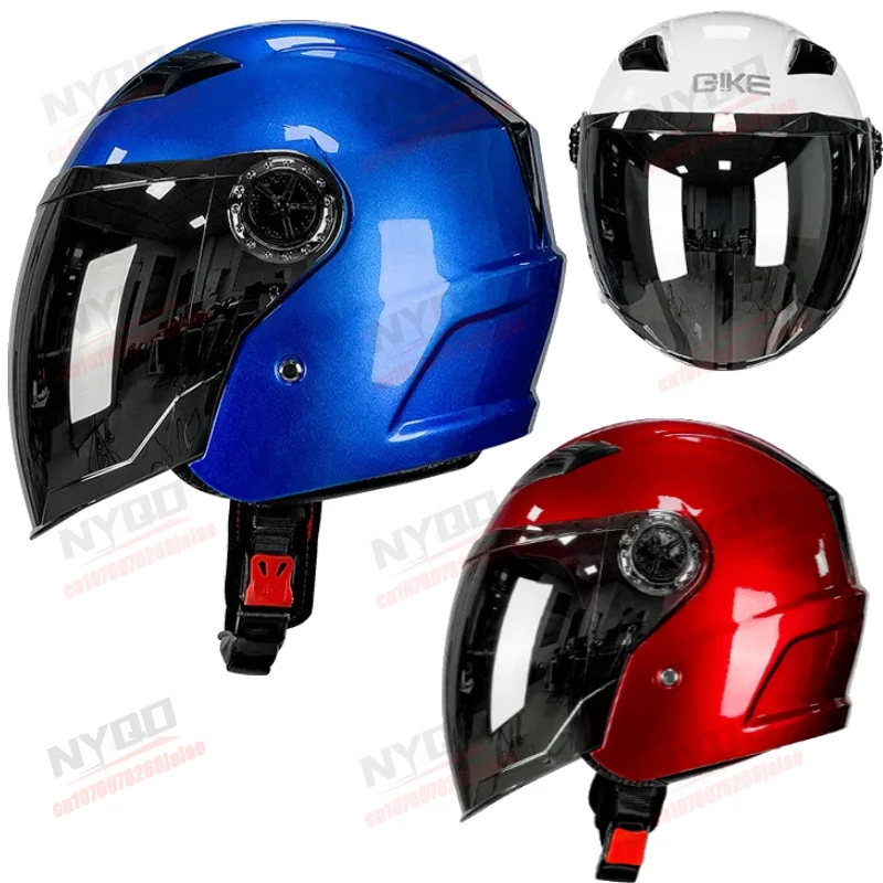 Qike Motorcycle Helmet Three-quarters Dual Lens Safety Anti Fall Men's and Women's Four Season Models
Qike Motorcycle Helmet Three-quarters Dual Lens Safety Anti Fall Men's and Women's Four Season Models