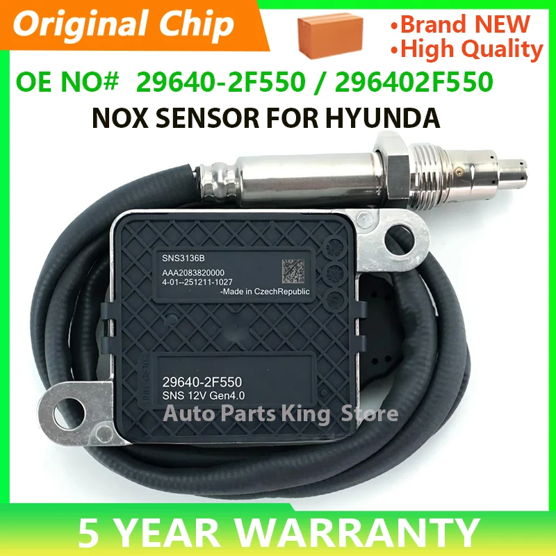 29640-2F550 296402F550 29640 2F550 SNS3136B Nitrogen Oxide NOx Sensor Fit For KIA Hyundai Staria 2.2 DIESEL 2021 2022 2023
29640-2F550 296402F550 29640 2F550 SNS3136B Nitrogen Oxide NOx Sensor Fit For KIA Hyundai Staria 2.2 DIESEL 2021 2022 2023