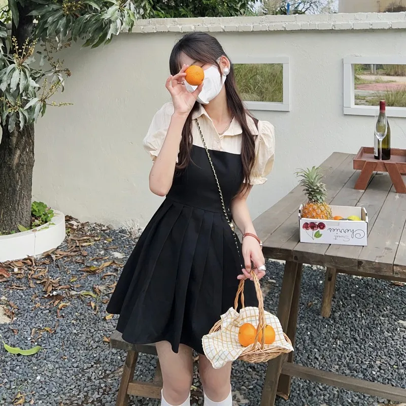 Korean College Style Plaid Dress Sweet And Spicy Date Beginner Summer New Arrival Short Sleeve A-Line Fairy Skirt
Korean College Style Plaid Dress Sweet And Spicy Date Beginner Summer New Arrival Short Sleeve A-Line Fairy Skirt