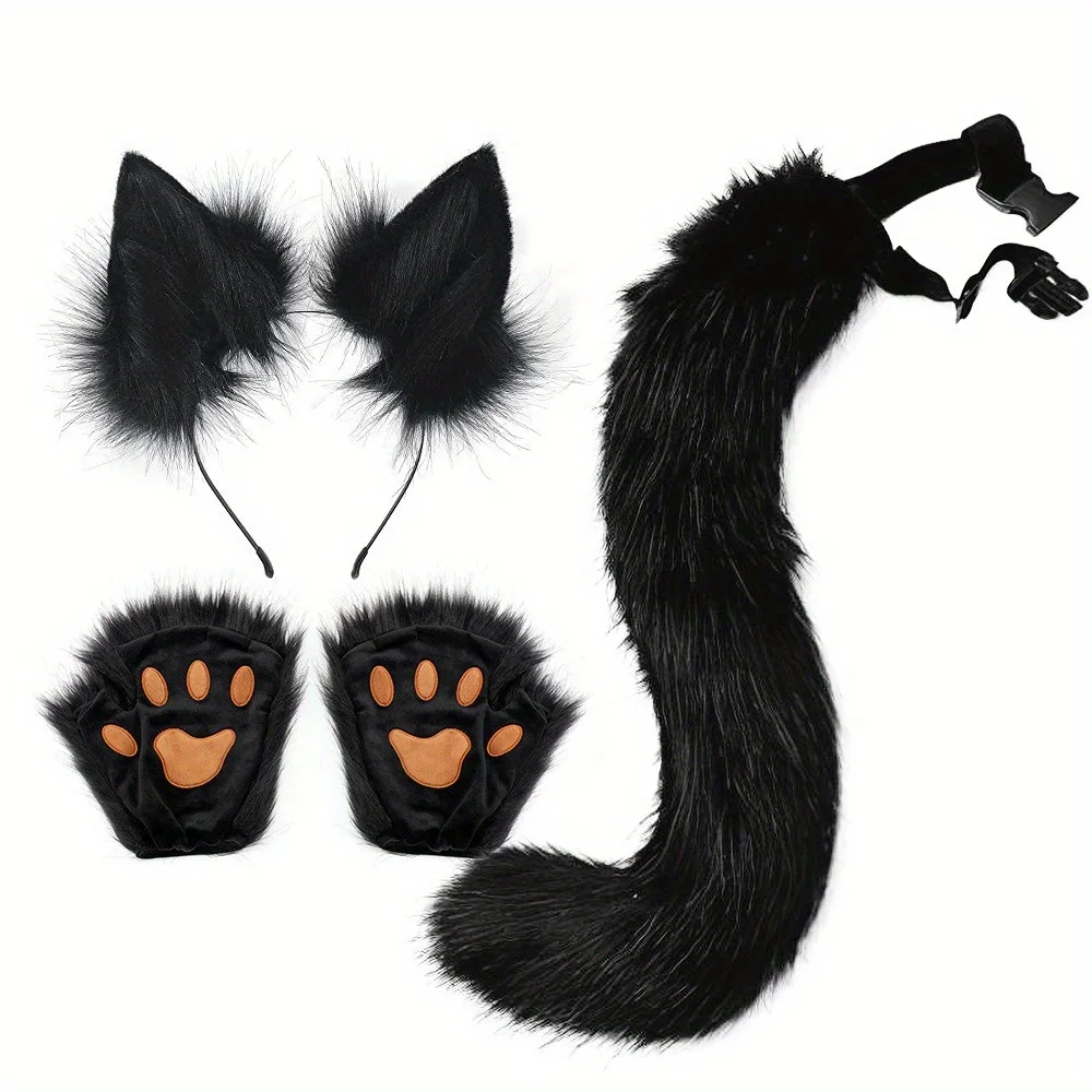 Hot Halloween Set: Beast Claws, Realistic Plush Ear Headband, Complete Animal Ear & Tail Cosplay Accessories
Hot Halloween Set: Beast Claws, Realistic Plush Ear Headband, Complete Animal Ear & Tail Cosplay Accessories