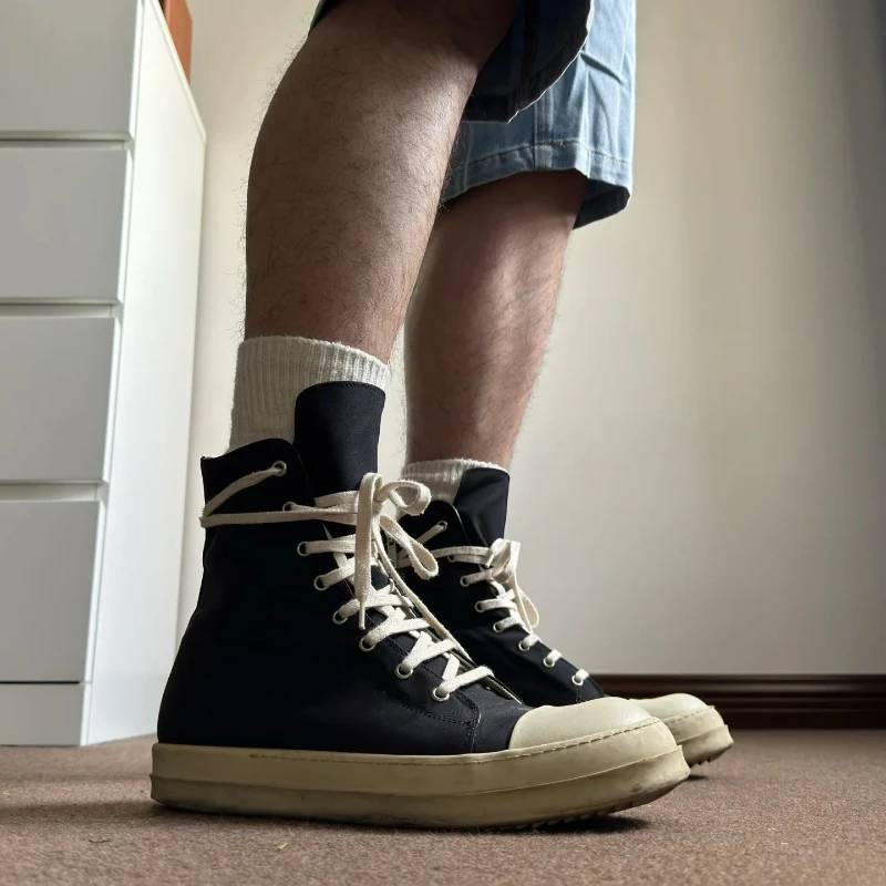 Rick high-top shoes, thick-soled women's shoes, canvas boots, lace-up casual boots, women's sports shoes, men's sports shoes
Rick high-top shoes, thick-soled women's shoes, canvas boots, lace-up casual boots, women's sports shoes, men's sports shoes