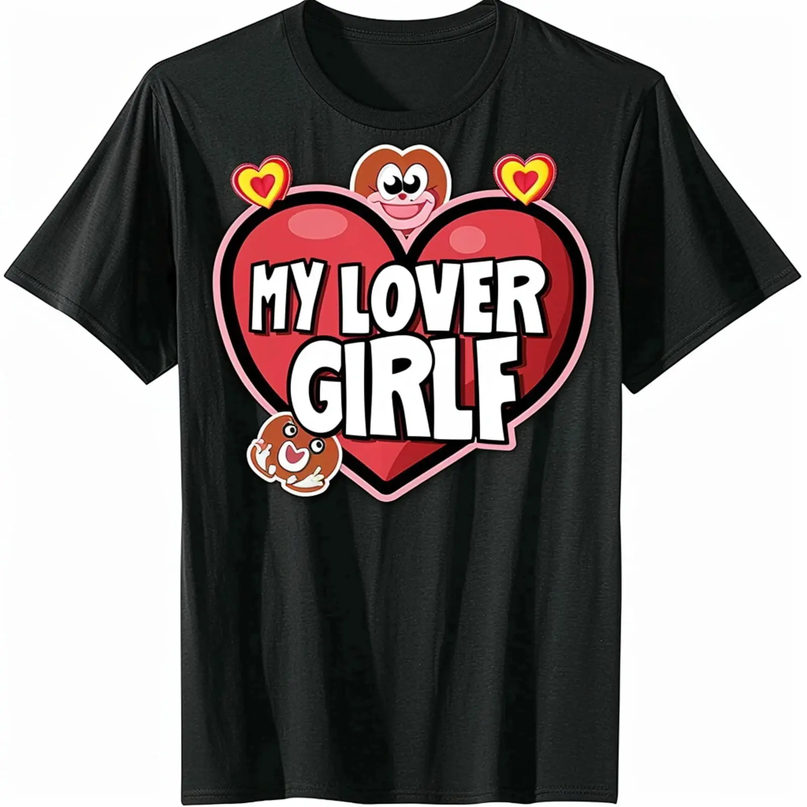 I Love My Other Girlf Cartoon Heart 's Day Black T Shirt Cute Colorful Design
I Love My Other Girlf Cartoon Heart 's Day Black T Shirt Cute Colorful Design