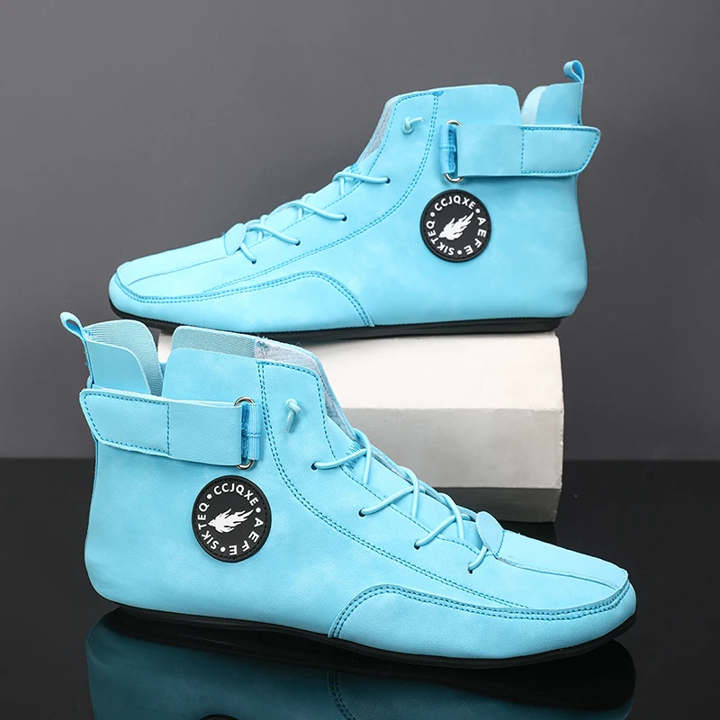 YRZL Men's Shoes Ankle Boots Lightweight Anti-slip Man Casual Walking Shoes Soft Soles Comfortable Breathable Blue Shoes for Men
YRZL Men's Shoes Ankle Boots Lightweight Anti-slip Man Casual Walking Shoes Soft Soles Comfortable Breathable Blue Shoes for Men