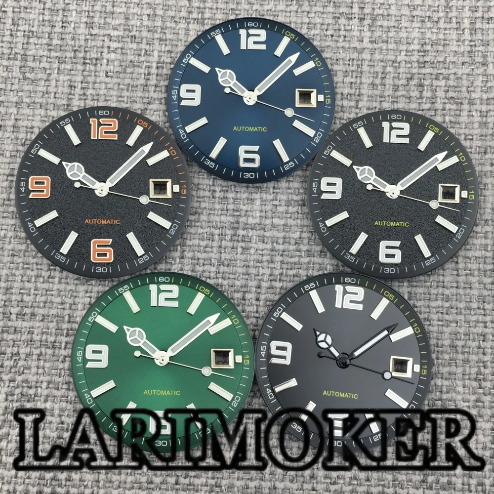 LARIMOKER 31.5MM Black Blue Green Sterile Watch Dial Pointer Green Luminous for DG2813 Miyota8215 Automatic Movement Accessories
LARIMOKER 31.5MM Black Blue Green Sterile Watch Dial Pointer Green Luminous for DG2813 Miyota8215 Automatic Movement Accessories