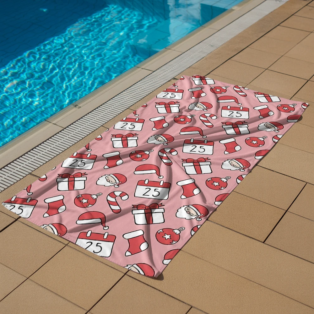 Pink Xmas Cartoon Microfiber Quick Dry Beach Towel Cute Cartoon Anime Absorbent Soft Bath Towel for Travel Adult Kids
Pink Xmas Cartoon Microfiber Quick Dry Beach Towel Cute Cartoon Anime Absorbent Soft Bath Towel for Travel Adult Kids