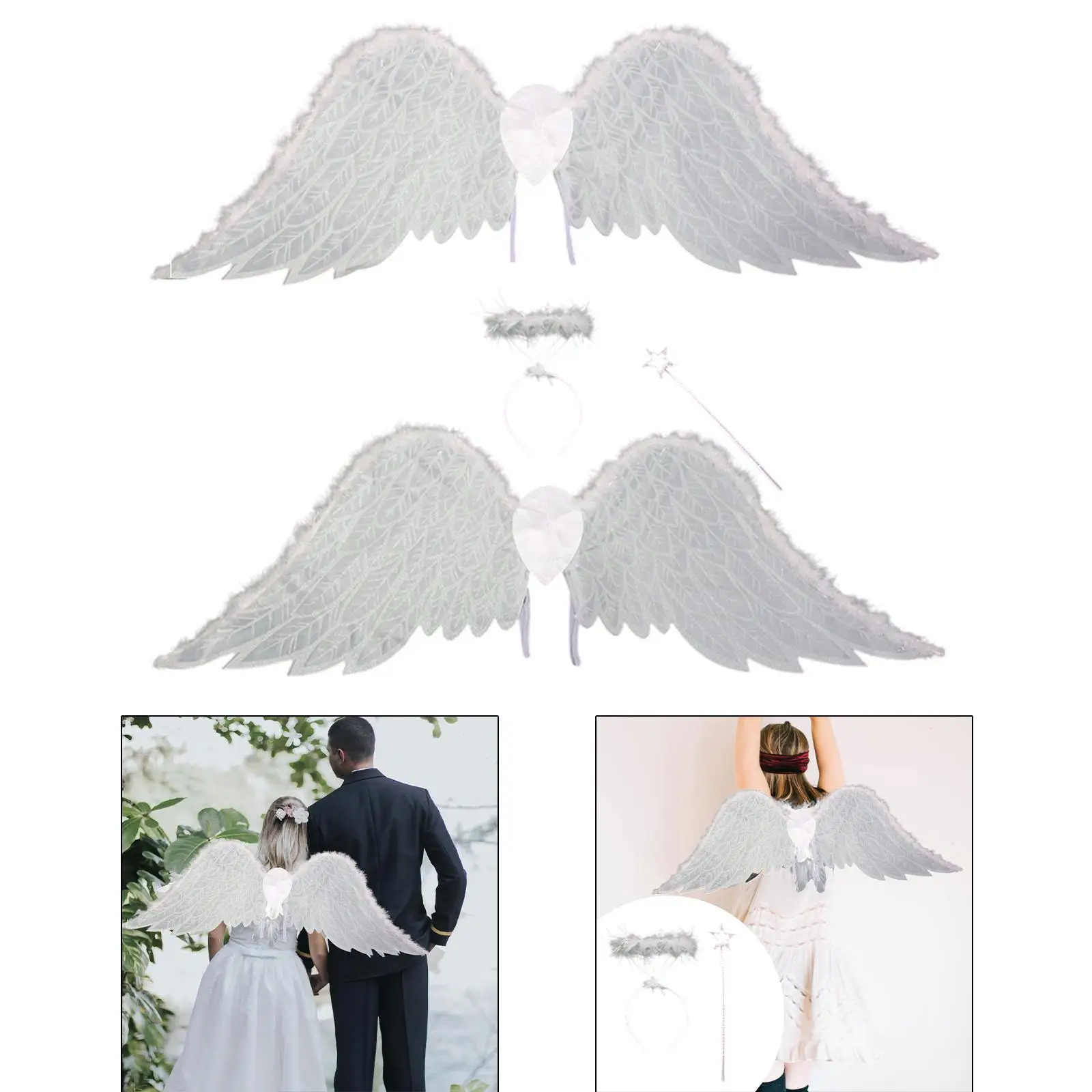Angel Wing Costume Decorative with Shoulder Straps Wearable Prop for Carnival Birthday Weddings Roles Playing Stage Performance
Angel Wing Costume Decorative with Shoulder Straps Wearable Prop for Carnival Birthday Weddings Roles Playing Stage Performance