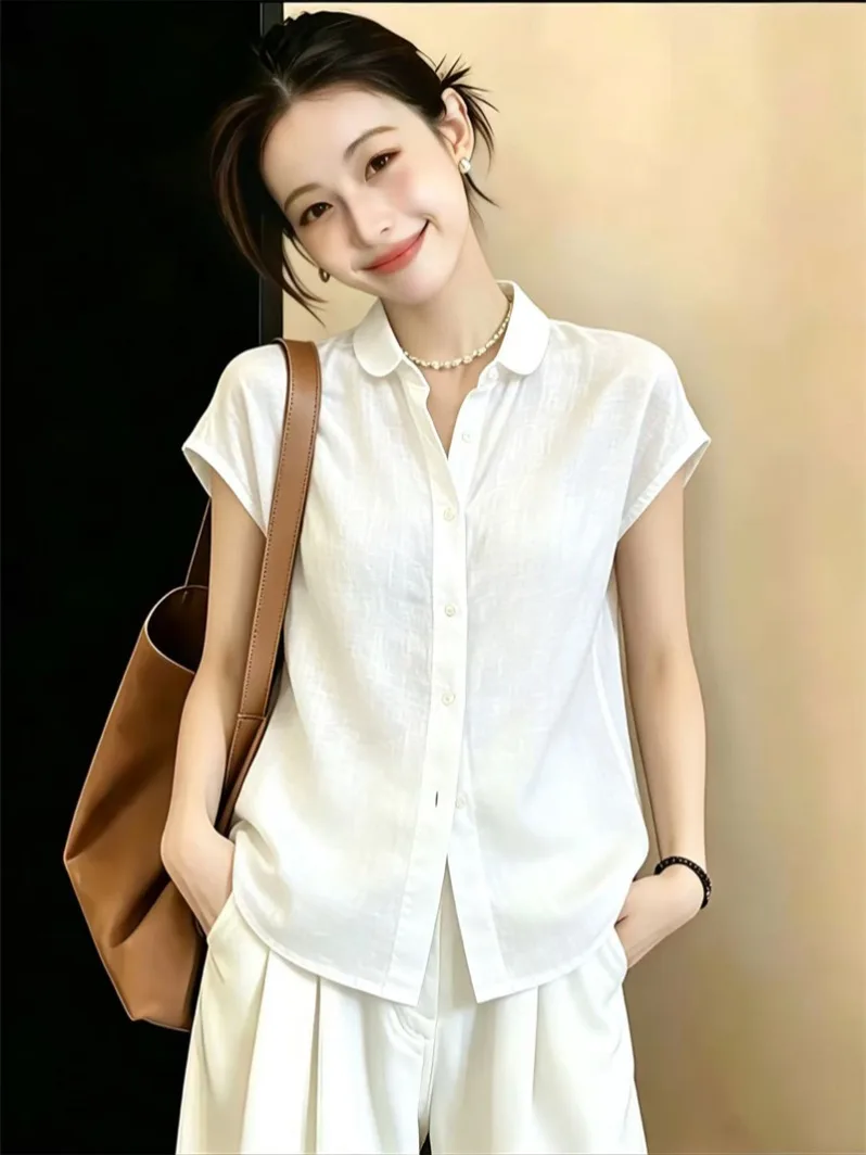 plus Size Summer Korean Style Loose Casual Shirt Slimming Short Sleeve Women's Top Fashionable Breathable Comfortable Fit
plus Size Summer Korean Style Loose Casual Shirt Slimming Short Sleeve Women's Top Fashionable Breathable Comfortable Fit