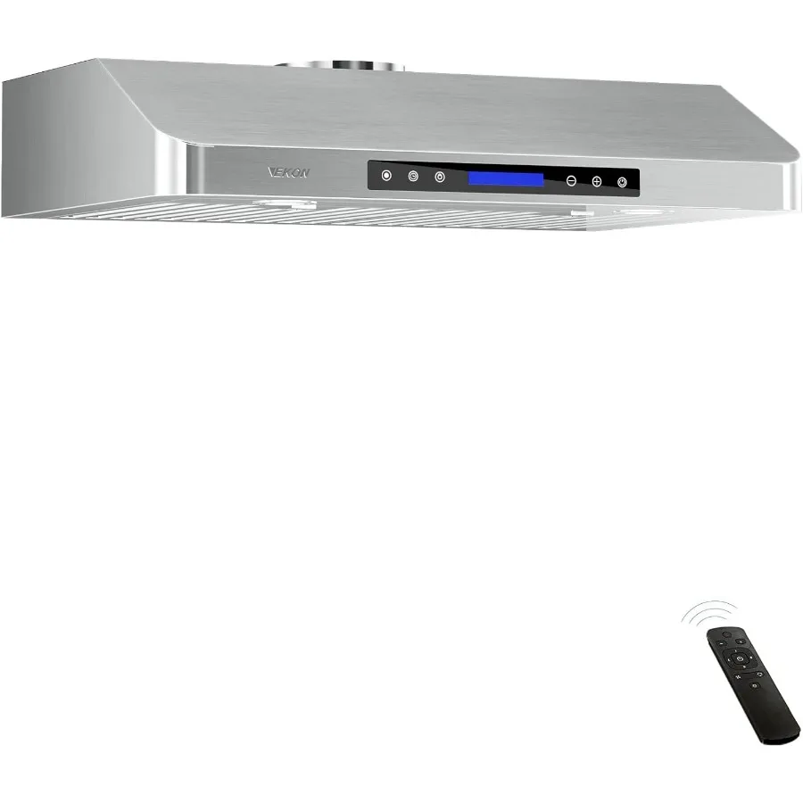 EKON 30 inches Under Cabinet Range Hood 900 CFM Stainless Steel Kitchen Chimney Vent with 4 Speed Touch Screen Control Remote O
EKON 30 inches Under Cabinet Range Hood 900 CFM Stainless Steel Kitchen Chimney Vent with 4 Speed Touch Screen Control Remote O