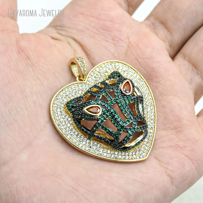 5Pcs Gold Color Wholesale Copper Hearts Heart Shape Point Animal Leopard Head Invisible Setting Pendant
5Pcs Gold Color Wholesale Copper Hearts Heart Shape Point Animal Leopard Head Invisible Setting Pendant