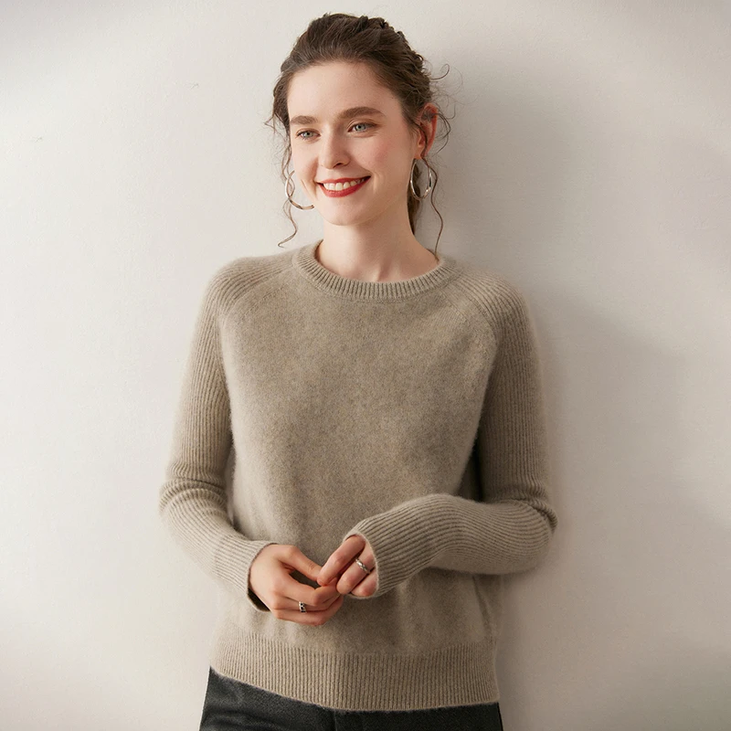 Stylish Women's Pullover Sweater Clothing 100% Cashmere Sweater O-Neck Office Female Autumn Winter Pullover Raglan Sleeves Knit
Stylish Women's Pullover Sweater Clothing 100% Cashmere Sweater O-Neck Office Female Autumn Winter Pullover Raglan Sleeves Knit