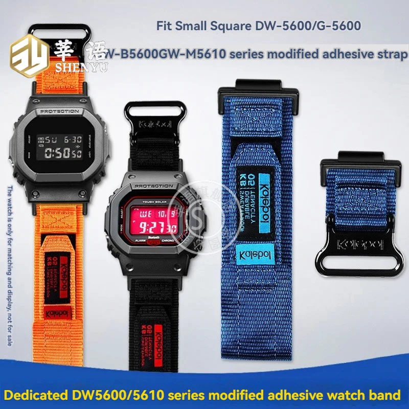FOR Casio DW-5600/G-5600/GW-B5600/GW-M5610 Nylon sports men's watch strap with a special modified interface, suitable
FOR Casio DW-5600/G-5600/GW-B5600/GW-M5610 Nylon sports men's watch strap with a special modified interface, suitable