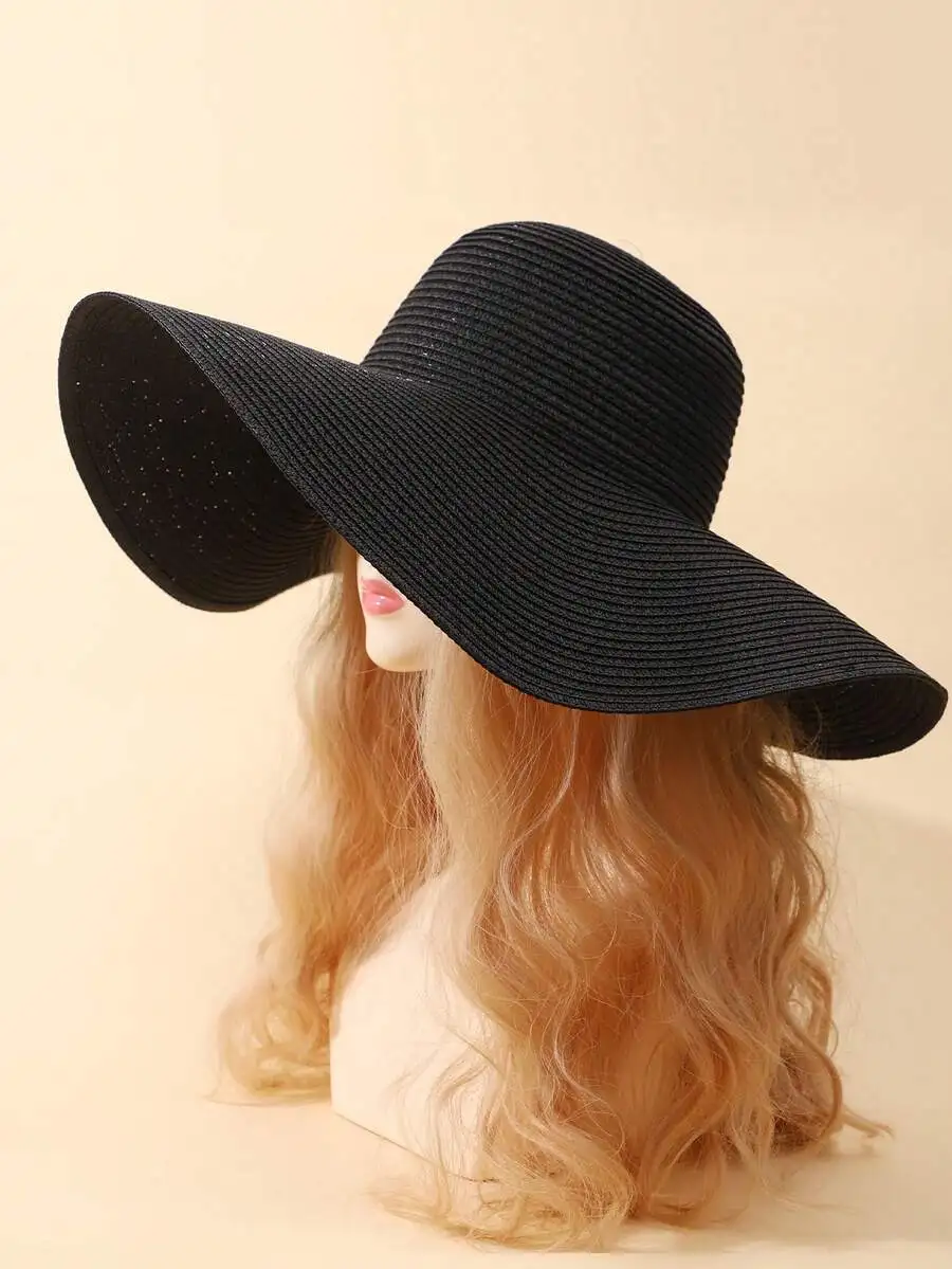 Fashion Summer Large Brim Straw Hat For Beach, Vacation And Casual
Fashion Summer Large Brim Straw Hat For Beach, Vacation And Casual