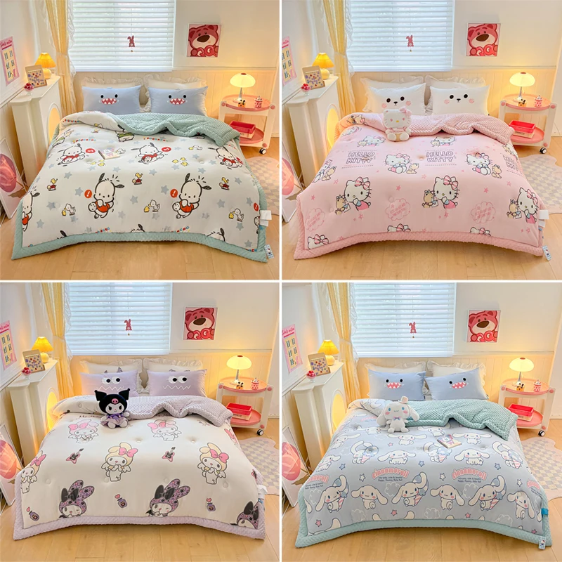 Sanrio Volcano Velvet Quilt Core Kuromi Hello Kitty Pachacco Cinnamoroll Kids Winter Warm Quilt Bean Velvet Spring Autumn Quilt
Sanrio Volcano Velvet Quilt Core Kuromi Hello Kitty Pachacco Cinnamoroll Kids Winter Warm Quilt Bean Velvet Spring Autumn Quilt