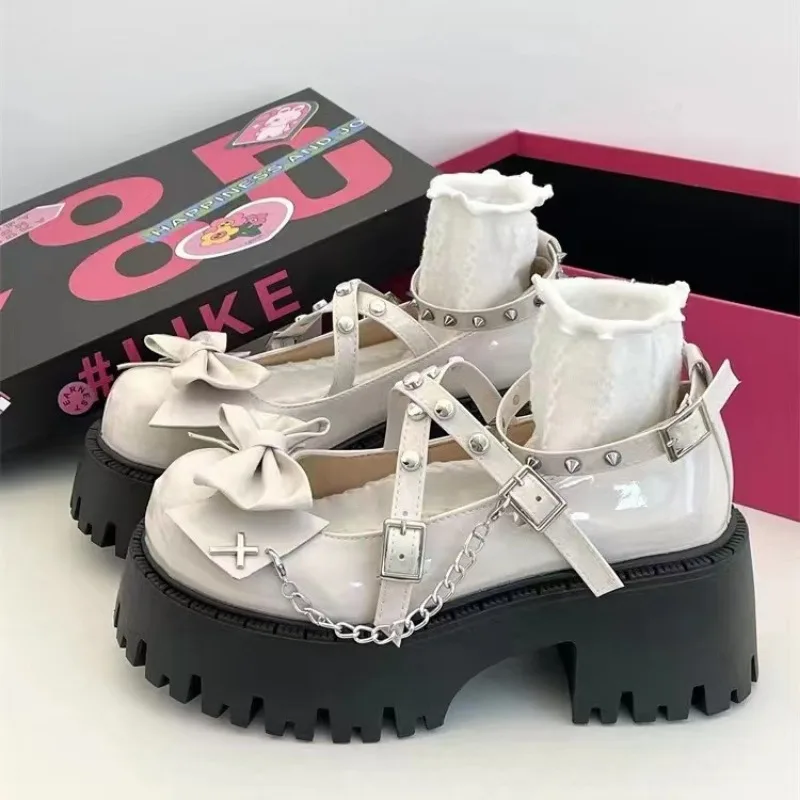 Shoes for Women 2025 New Black Large Bow Mary Jane Shoes Comfortable Chunky Platform Lolita Pumps Punk Gothic Cosplay Girl Shoes
Shoes for Women 2025 New Black Large Bow Mary Jane Shoes Comfortable Chunky Platform Lolita Pumps Punk Gothic Cosplay Girl Shoes