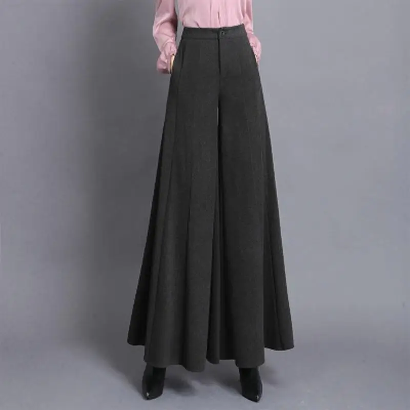 Women Woolen High Waist Pants Wide Leg Woman Autumn Vintage Trousers Loose Casual Solid Loose Female Pockets 2023 News A39
Women Woolen High Waist Pants Wide Leg Woman Autumn Vintage Trousers Loose Casual Solid Loose Female Pockets 2023 News A39