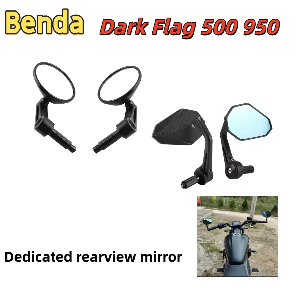 Rearview mirror for Benda Dark Flag 500 950 motorcycles: handlebar mirror/reflector, non-destructive installation.
Rearview mirror for Benda Dark Flag 500 950 motorcycles: handlebar mirror/reflector, non-destructive installation.