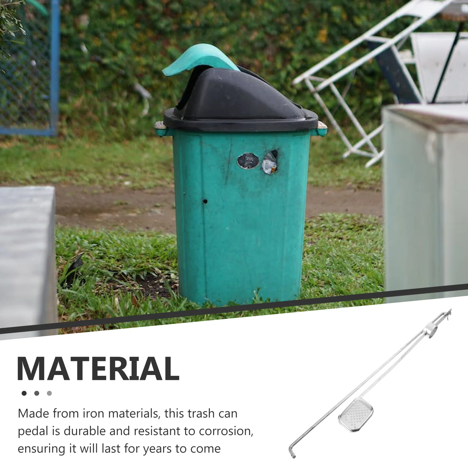Garbage Bin Pedal Metal Trash Can Replacement Part Outdoor Garden Park Use Iron Accessory Pedal Device For Large
Garbage Bin Pedal Metal Trash Can Replacement Part Outdoor Garden Park Use Iron Accessory Pedal Device For Large
