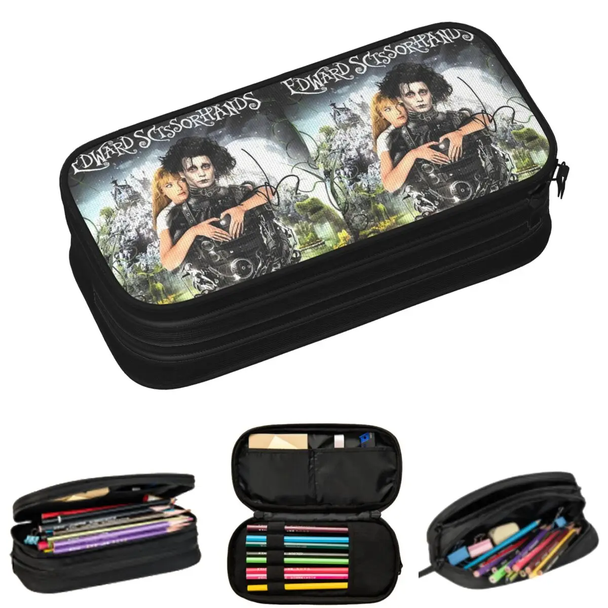 Edward Scissorhands Movie Pencil Cases for Student Gifts Pen Box Pencil Bag Big Capacity Pencil Pouch
Edward Scissorhands Movie Pencil Cases for Student Gifts Pen Box Pencil Bag Big Capacity Pencil Pouch