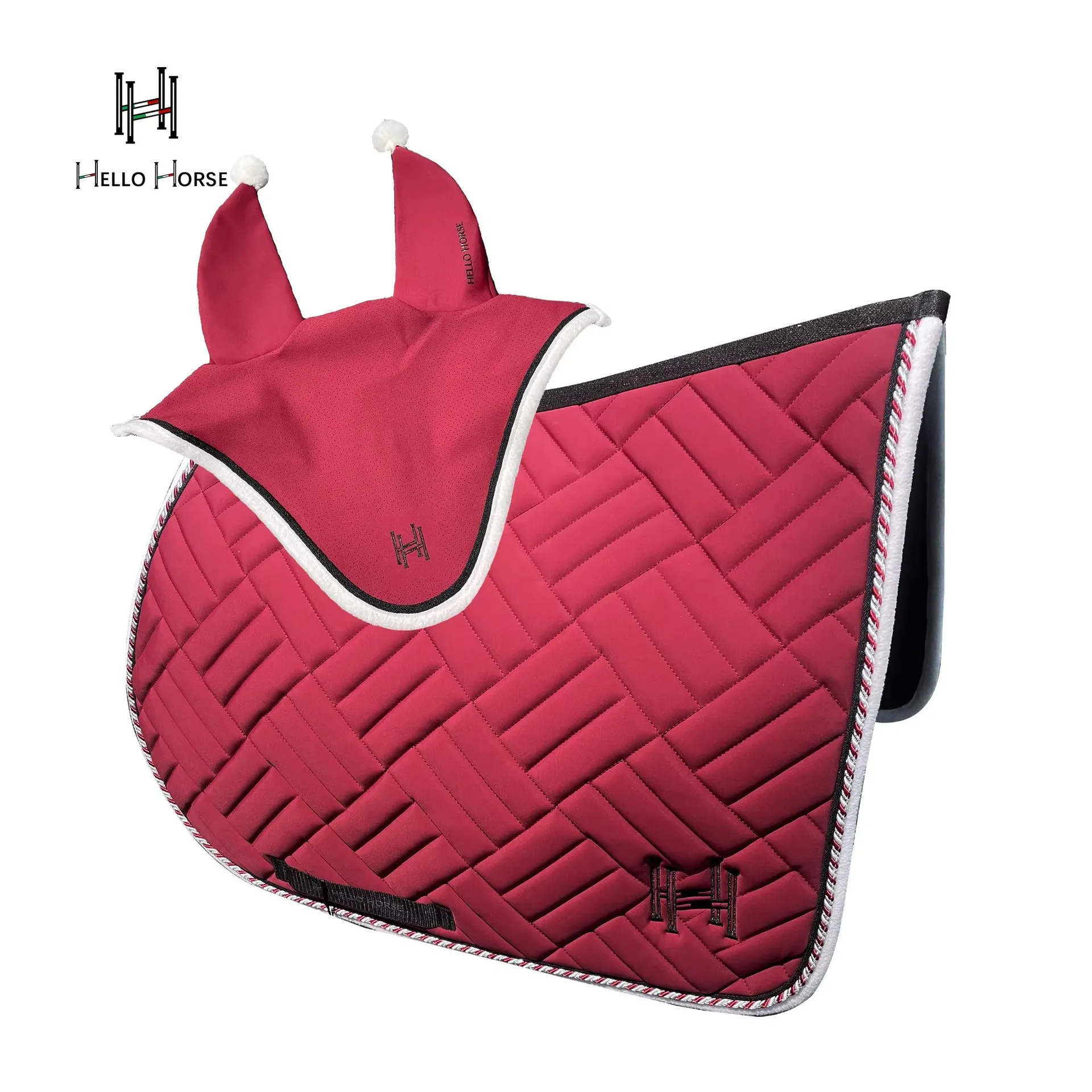 Hello Horse Equestrian Saddle Pad, Ear Cover, Riding Pad, Equestrian Accessories, Saddle Pad
Hello Horse Equestrian Saddle Pad, Ear Cover, Riding Pad, Equestrian Accessories, Saddle Pad