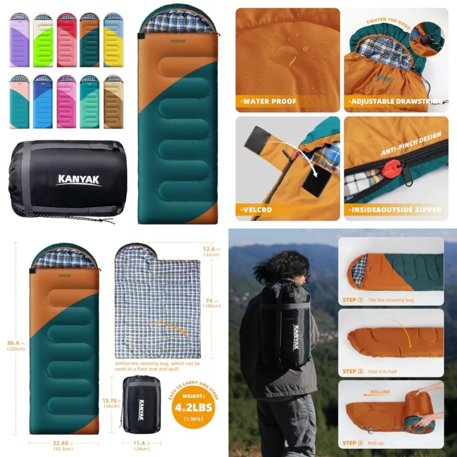 Camping Sleeping Bag, 32 Sleeping Bags for Adults Teens Cold Weather Warm Sleeping Bag Winter for 3-4 Season Camping, Camping G
Camping Sleeping Bag, 32 Sleeping Bags for Adults Teens Cold Weather Warm Sleeping Bag Winter for 3-4 Season Camping, Camping G