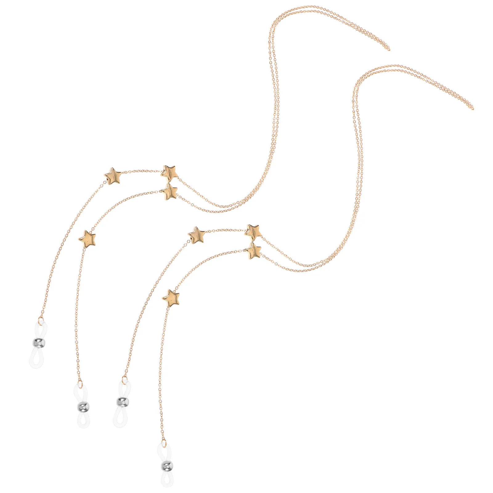 2pcs Eyeglass Chain Accessories Metal Rhinestone Star Design Non Allergic Glass Chain for Women Spectacle Decor Neck Holder
2pcs Eyeglass Chain Accessories Metal Rhinestone Star Design Non Allergic Glass Chain for Women Spectacle Decor Neck Holder