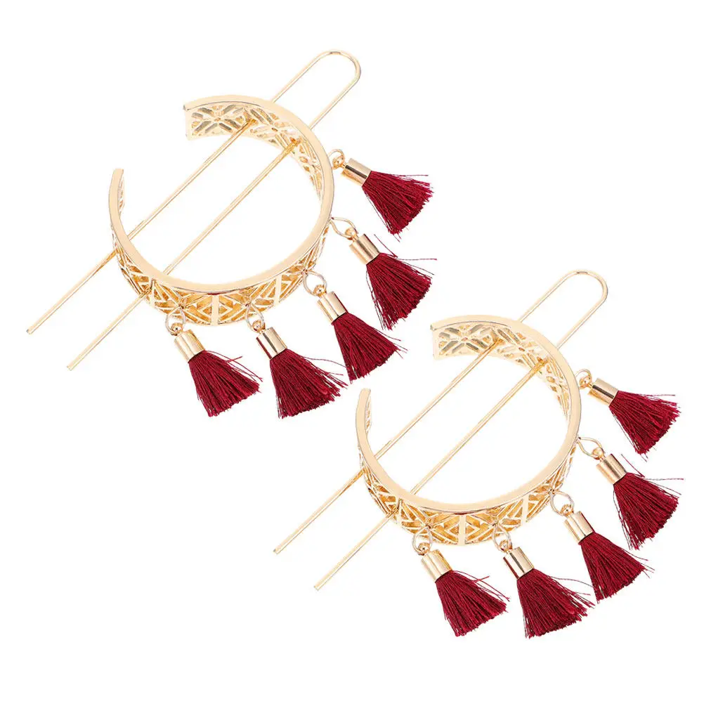 2Pcs Vintage Tassel Hairpins Floral Hollow Hair Clips Elegant Women Hair Styling Accessories Fashionable
2Pcs Vintage Tassel Hairpins Floral Hollow Hair Clips Elegant Women Hair Styling Accessories Fashionable