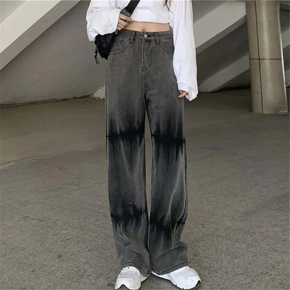Jeans Women Street Gradient Baggy High Waist Korean Casual Straight All-Match Do Old Hip Hop Personality Y2k Chic Denim Pants
Jeans Women Street Gradient Baggy High Waist Korean Casual Straight All-Match Do Old Hip Hop Personality Y2k Chic Denim Pants